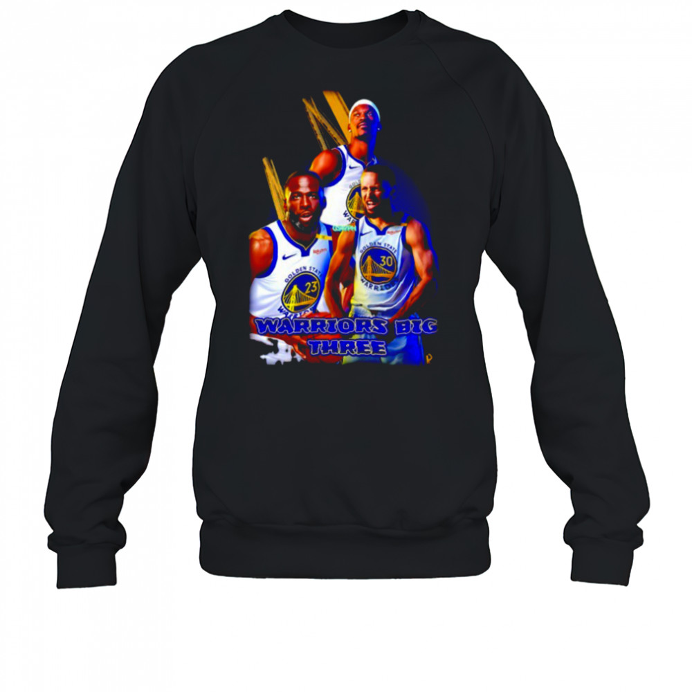 Stephen Curry Draymond Green and Jimmy Butler Golden State Warriors big three shirt Sweatshirt