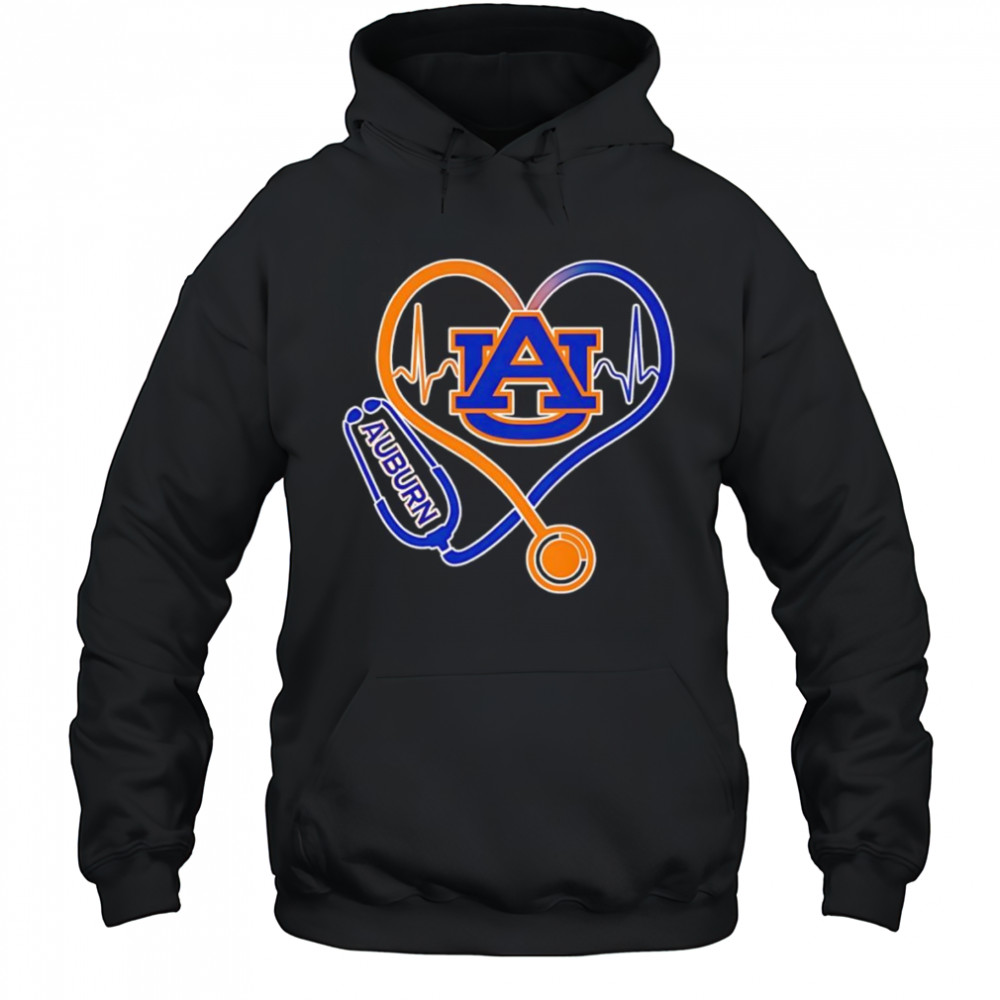 Stethoscope heart Auburn Tigers shirt Hoodie