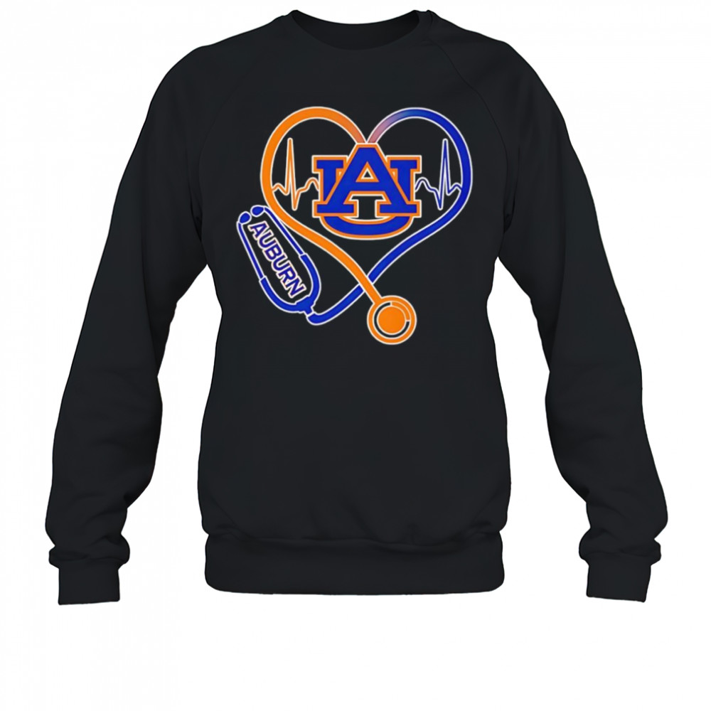 Stethoscope heart Auburn Tigers shirt Sweatshirt