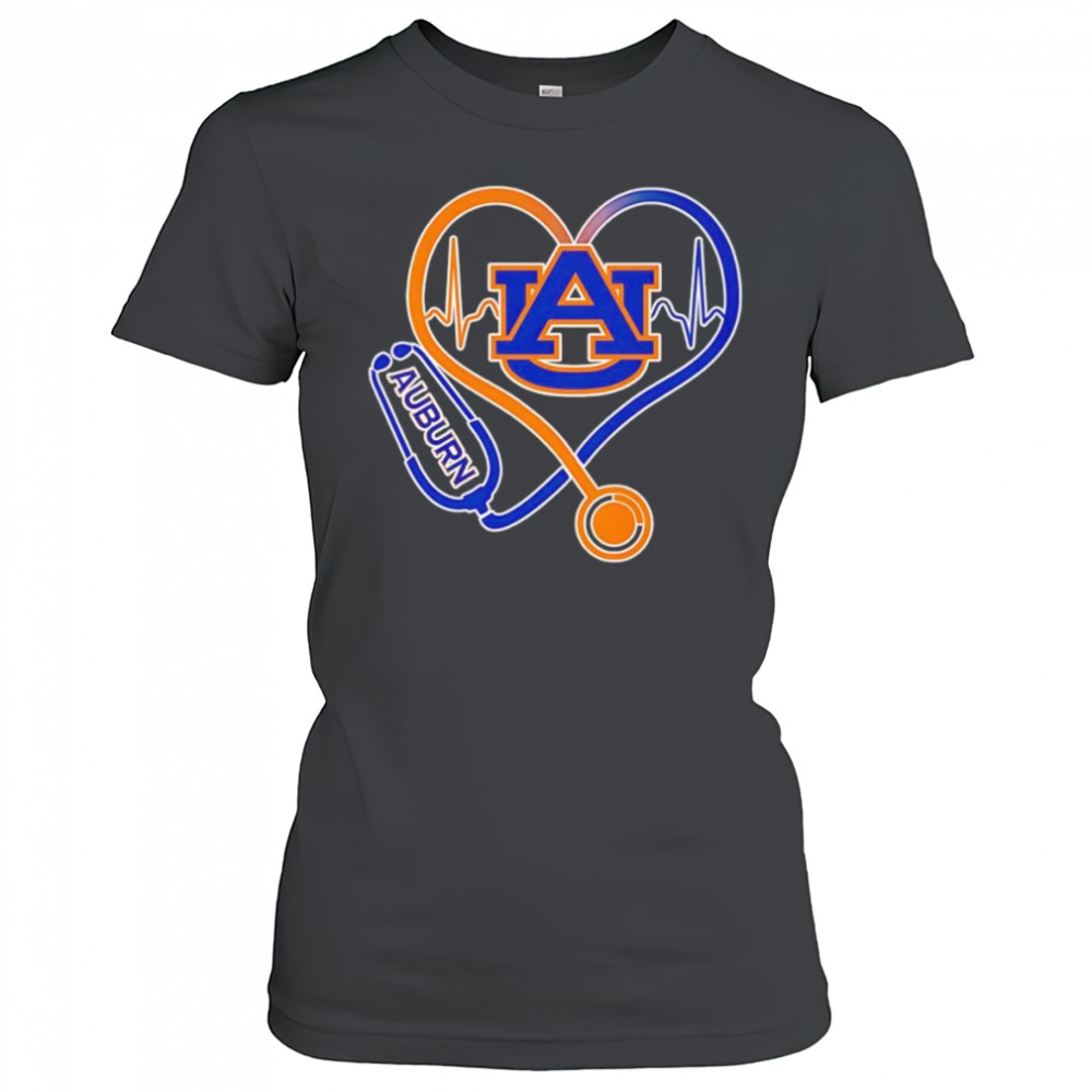 Stethoscope heart Auburn Tigers shirt Women's T-shirt