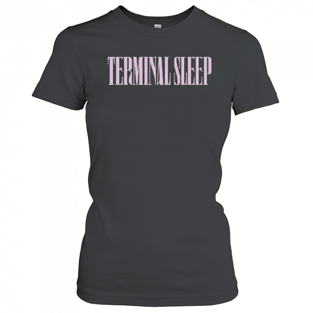 Terminal Sleep Rhinestone Logo T-shirt Women's T-shirt