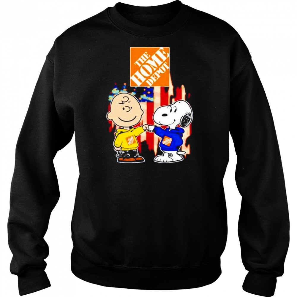 The Home Depot Charlie Brown and Snoopy shirt Hoodie