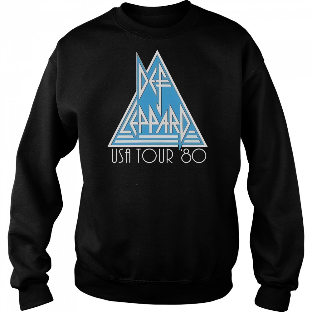 Top Def Leppard USA Tour ’80 T-Shirt Hoodie