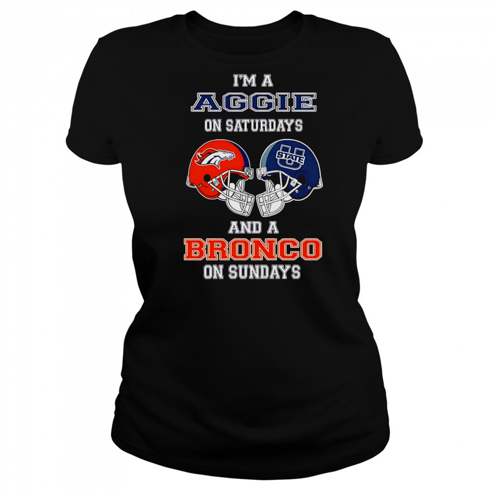 Top I’m A Uggie On Saturdays And A Bronco On Sundays T-Shirt Women's T-shirt