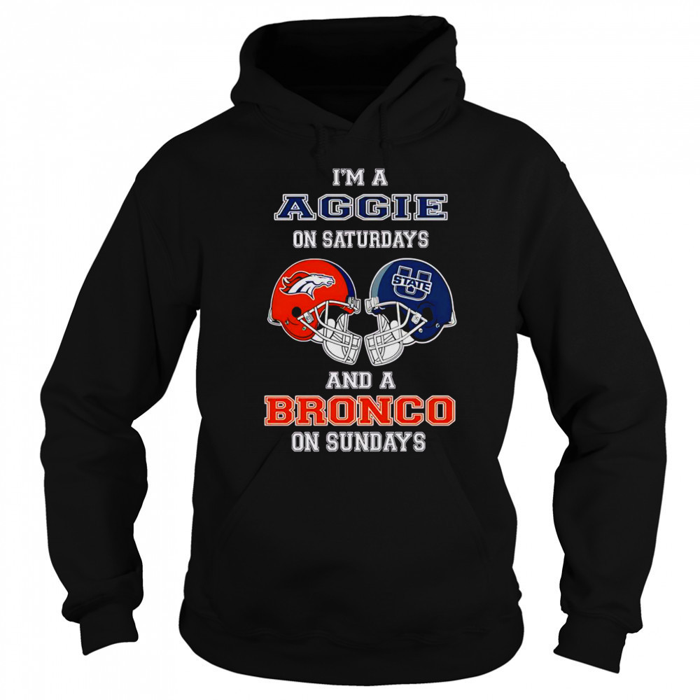 Top I’m A Uggie On Saturdays And A Bronco On Sundays T-Shirt Sweatshirt