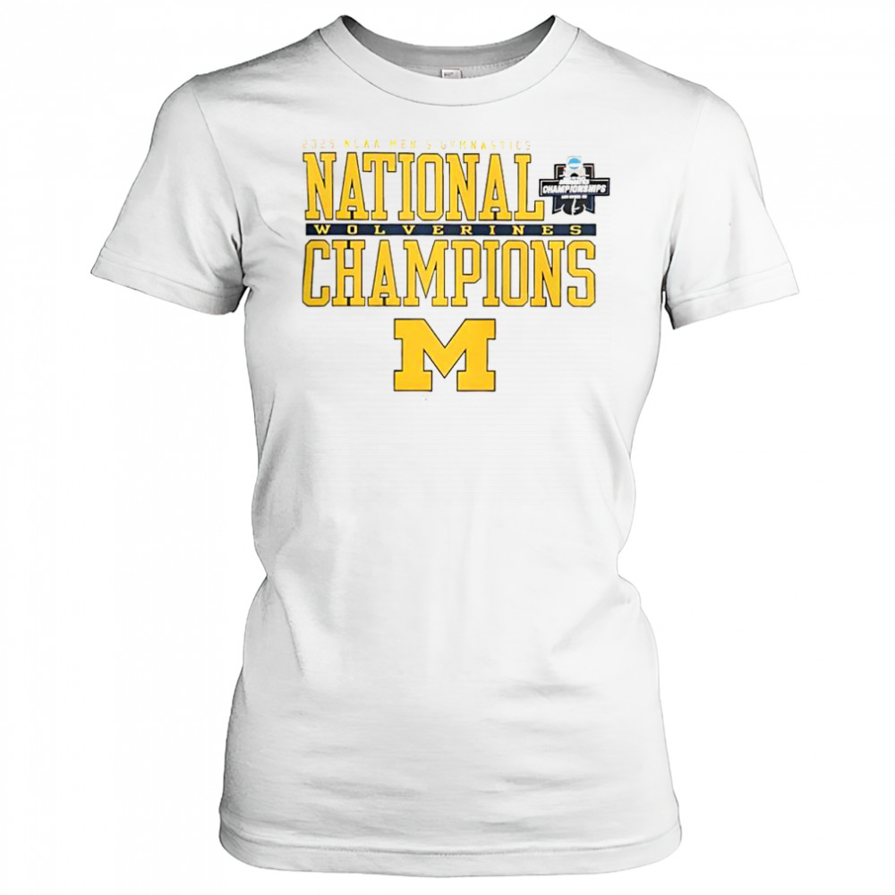 Top Michigan Wolverines 2025 NCAA Men’s Gymnastics T-Shirt Women's T-shirt