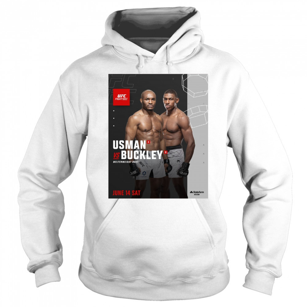 UFC Fight Night Kamaru Usman vs Joaquin Buckley Welterweight Bout June 14 2025 Sat Poster t-shirt Sweatshirt