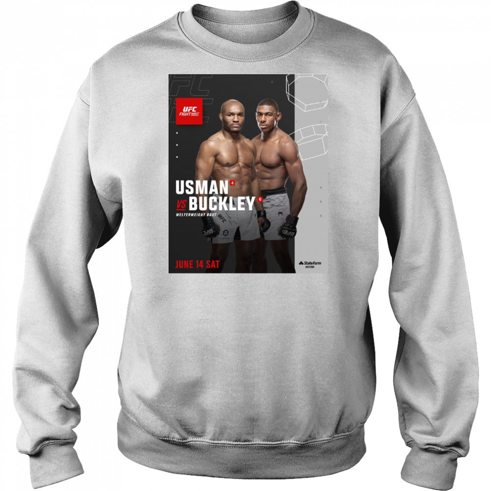 UFC Fight Night Kamaru Usman vs Joaquin Buckley Welterweight Bout June 14 2025 Sat Poster t-shirt Hoodie