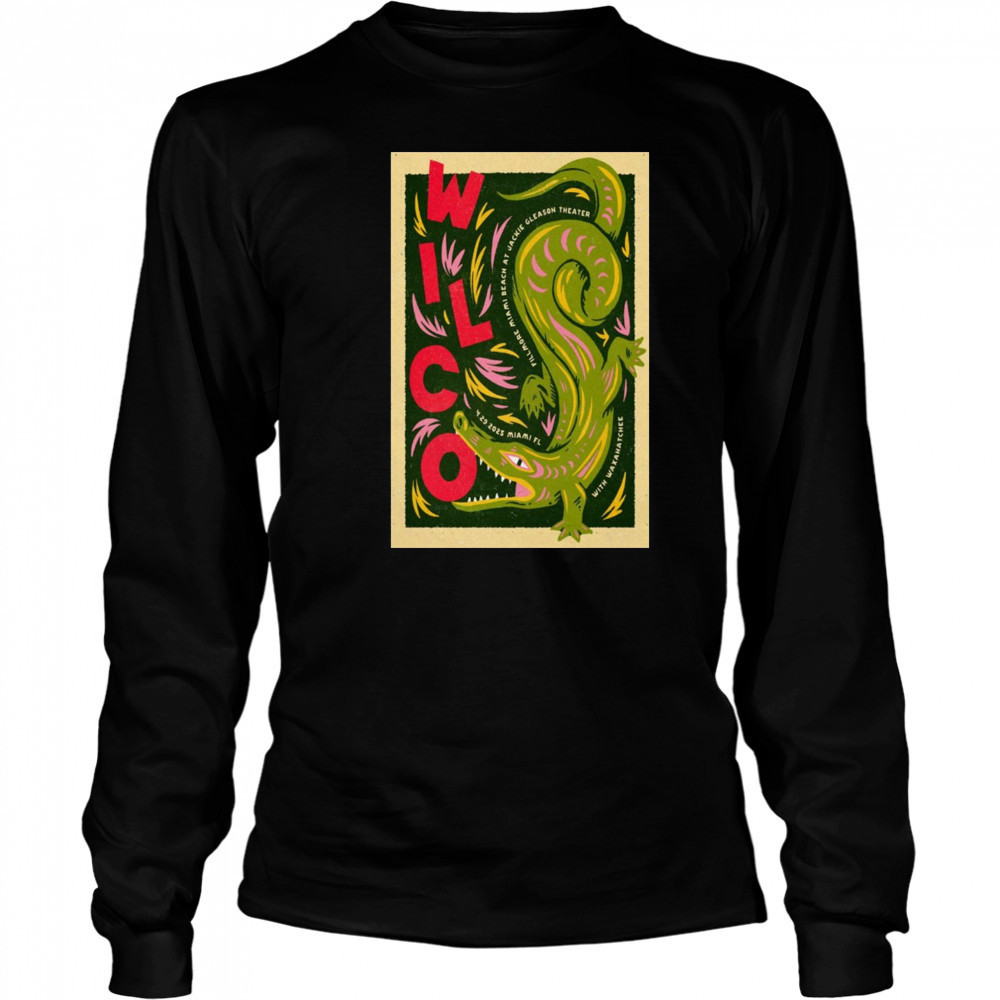 Wilco Fillmore Miami Beach at Jackie Gleason Theatre Miami Beach FL April 29 2025 Tour t-shirt Long Sleeved