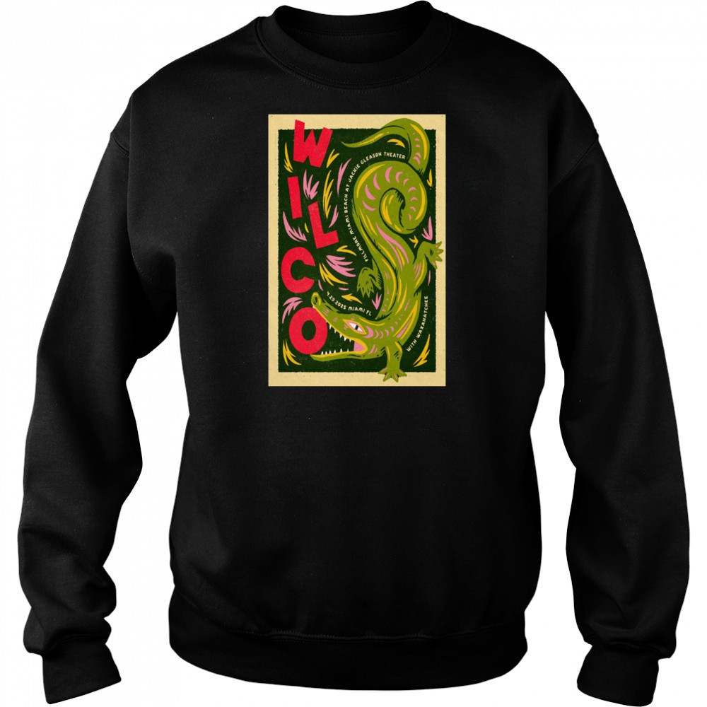 Wilco Fillmore Miami Beach at Jackie Gleason Theatre Miami Beach FL April 29 2025 Tour t-shirt Hoodie