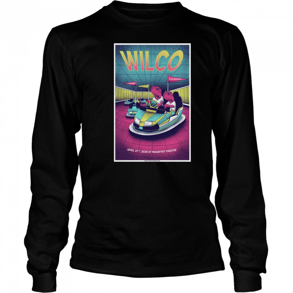 Wilco Show On April 27 2025 At Mahaffey Theater In St Petersburg FL t-shirt Long Sleeved