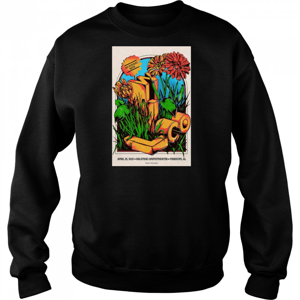 Wilco Tour April 25 2025 Fairhope AL Halstead Amphitheater t-shirt Hoodie