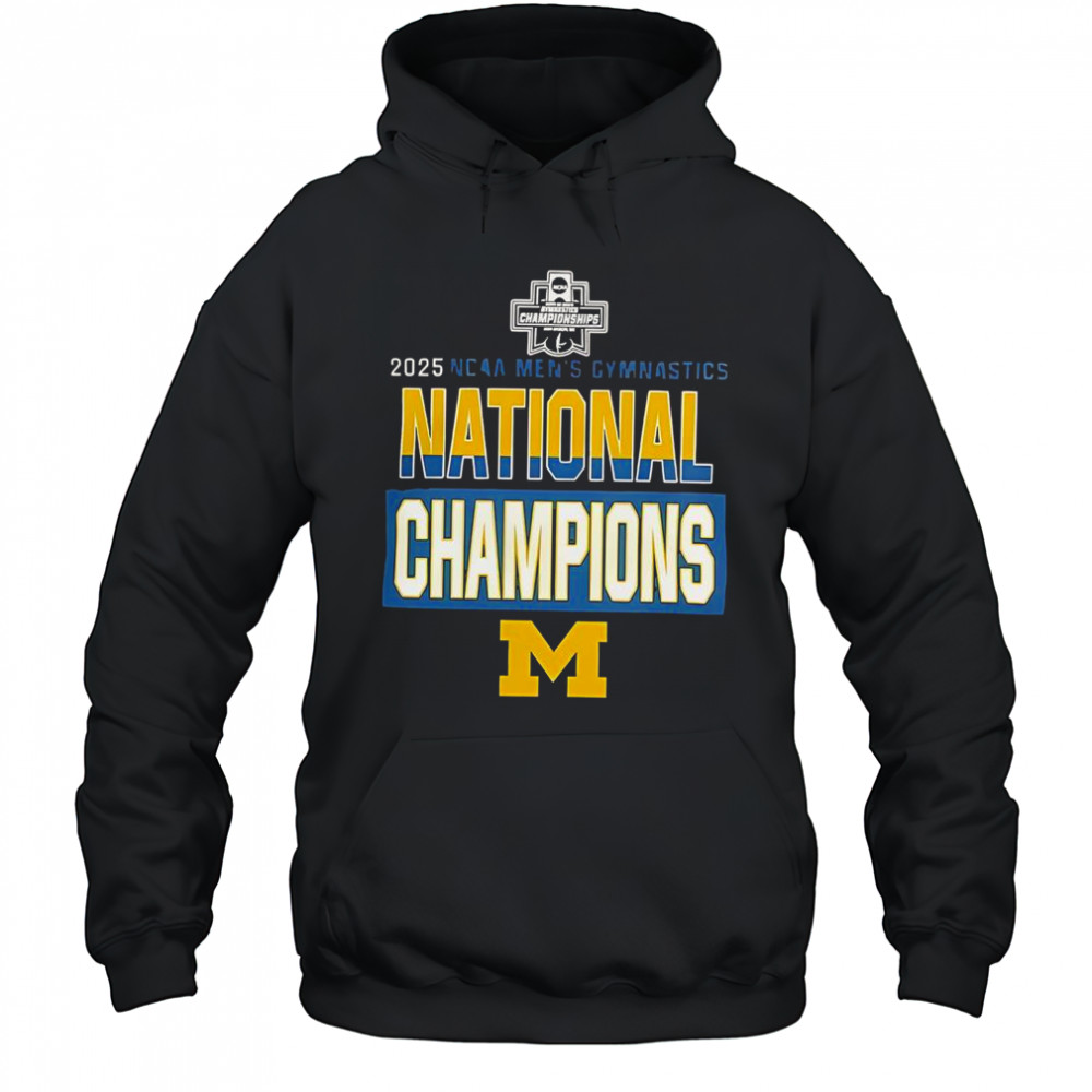 Wolverines Gymnastics 2025 NCAA Men’s Gymnastics National Champions T-Shirt Hoodie