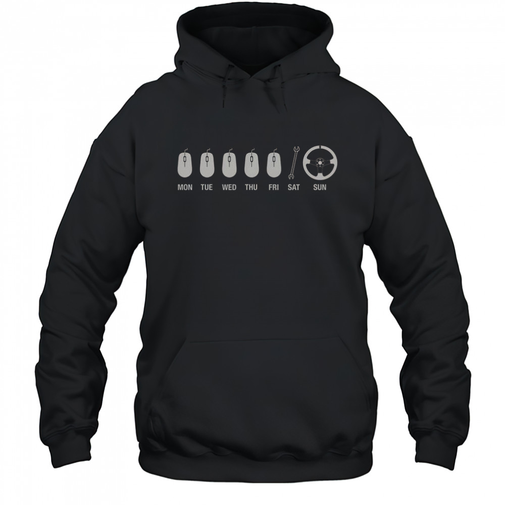 Workin For The Weekend Mouse Wrench Car Wheels T-Shirt Hoodie
