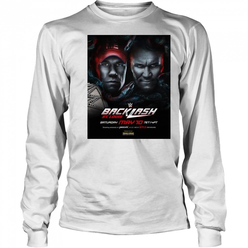 WWE Backlash John Cena will defend the Undisputed WWE Championship against Randy Orton St. Louis May 10 2025 t-shirt Long Sleeved