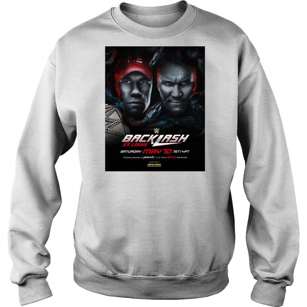 WWE Backlash John Cena will defend the Undisputed WWE Championship against Randy Orton St. Louis May 10 2025 t-shirt Hoodie