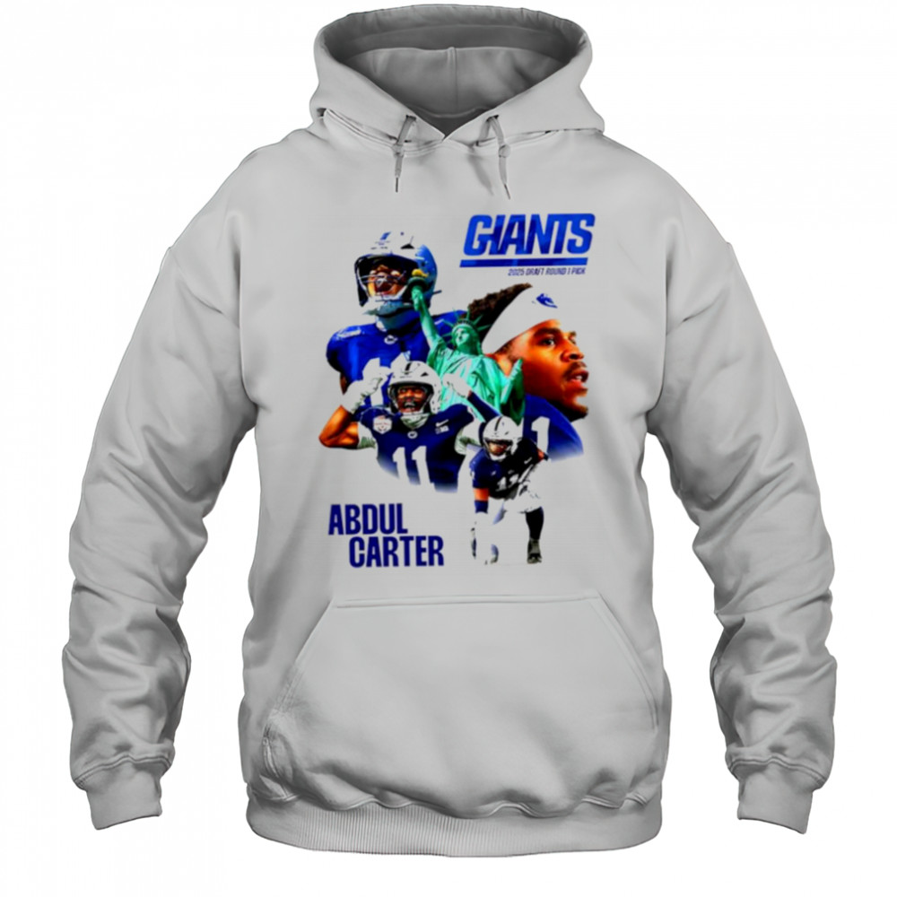Abdul Carter NY Giants 2025 Draft round 1 pick shirt Hoodie
