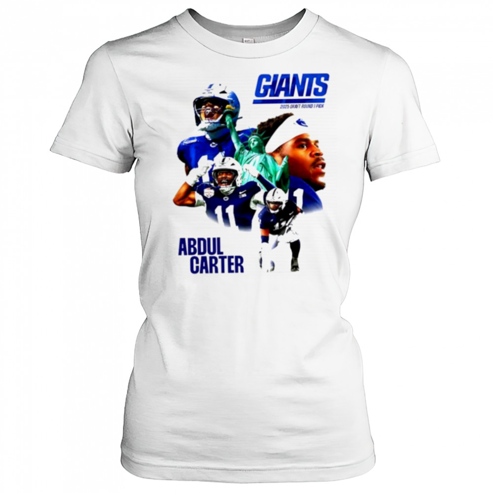 Abdul Carter NY Giants 2025 Draft round 1 pick shirt Women's T-shirt