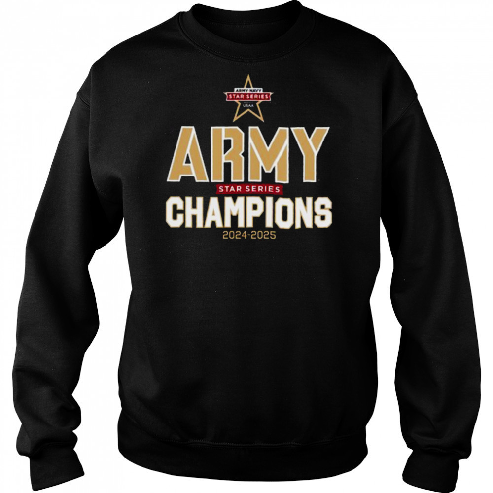 Army Black Knights 2025 Star Series Champions T Shirt Hoodie