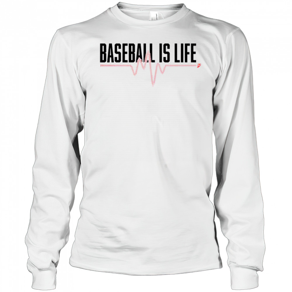 Awesome Baseball Is Life T-Shirt Long Sleeved