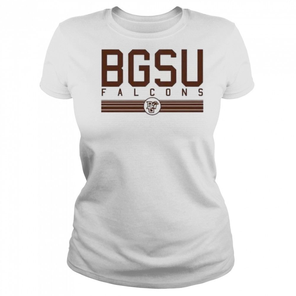 BGSU Falcons logo stripe shirt Women's T-shirt