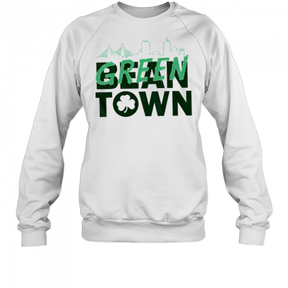 Boston basketball green town skyline shirt Sweatshirt