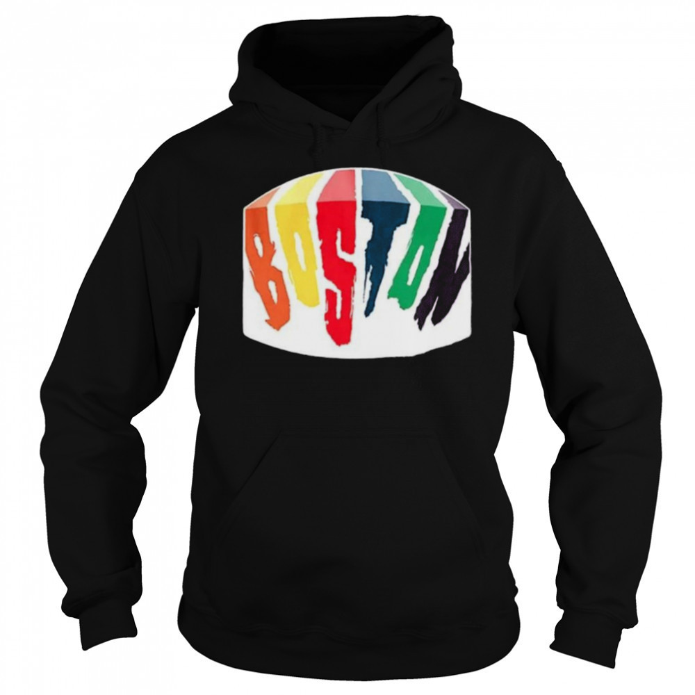 Boston rainbow paint colorful shirt Sweatshirt