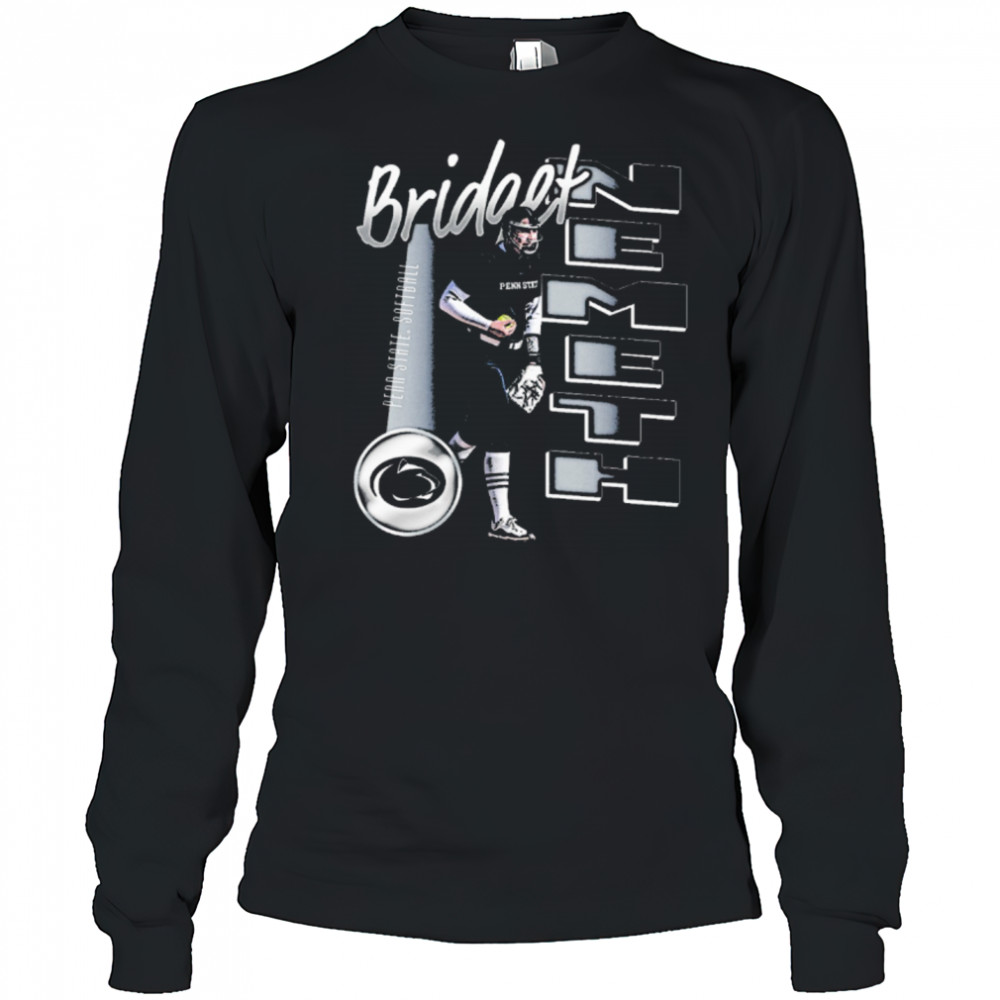Bridget Nemeth Illustrated Penn State Nittany Lions Softball NCAA Division I t-shirt Long Sleeved