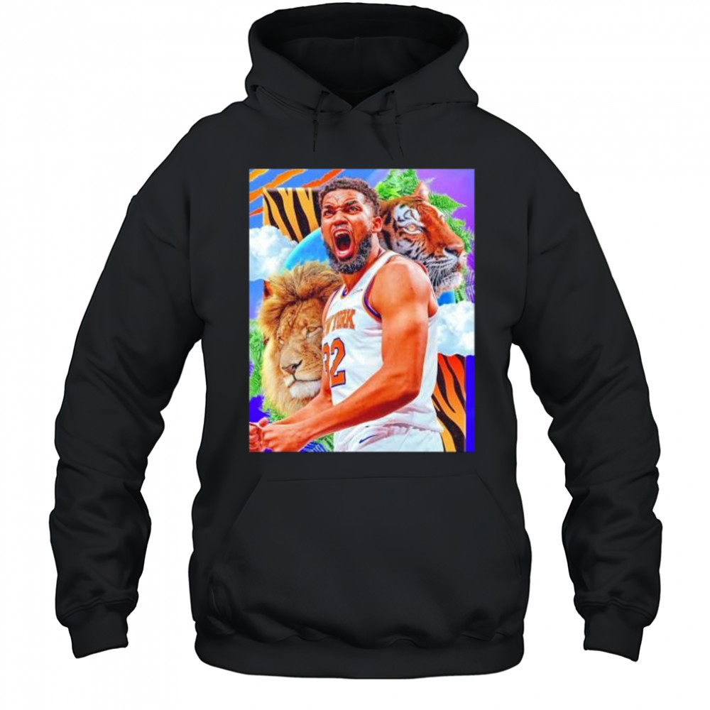 Brought a KAT to the concrete jungle Karl-Anthony Towns New York Knicks shirt Hoodie
