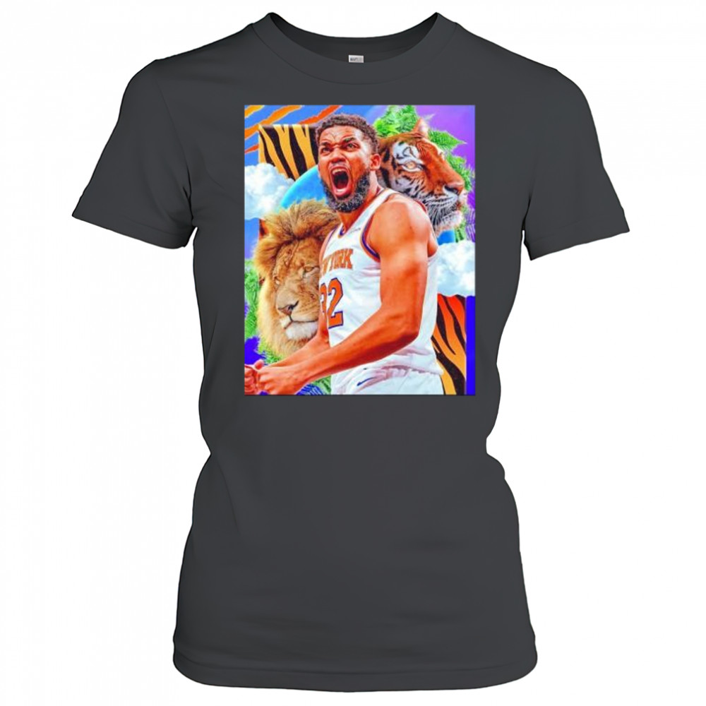 Brought a KAT to the concrete jungle Karl-Anthony Towns New York Knicks shirt Women's T-shirt
