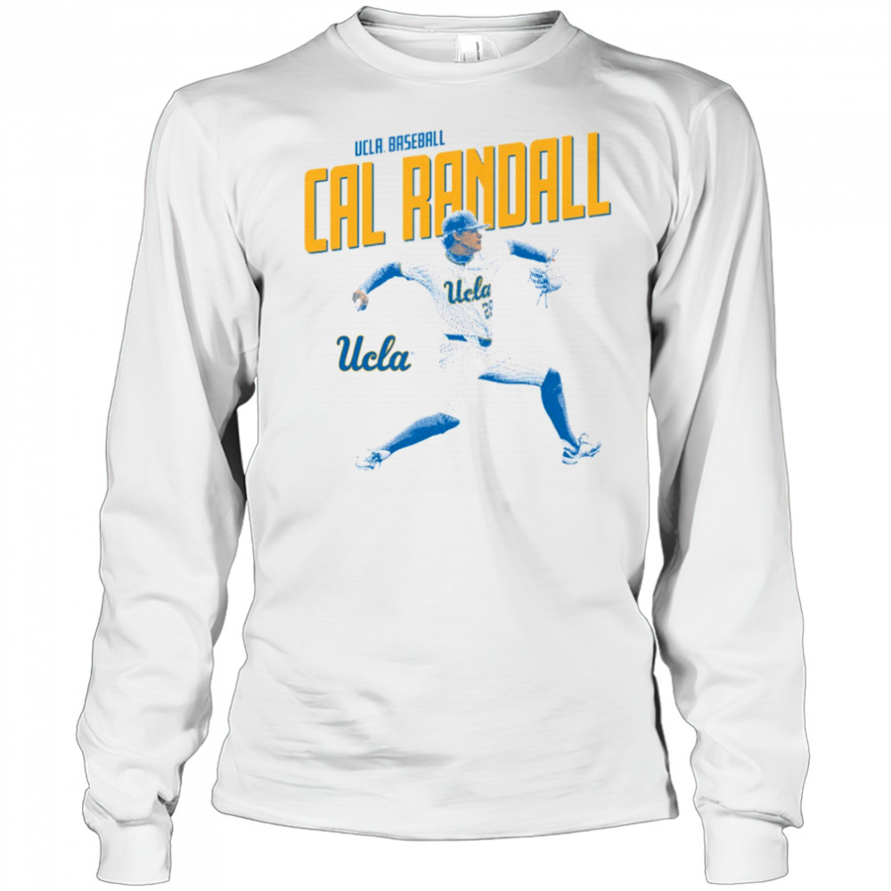 Cal Randall Illustrated UCLA Bruins Baseball NCAA Division I t-shirt Long Sleeved