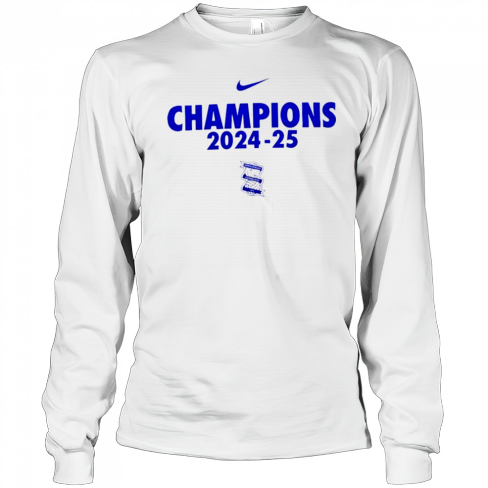 Champions 2024 25 Birmingham City FC swoosh logo shirt Long Sleeved