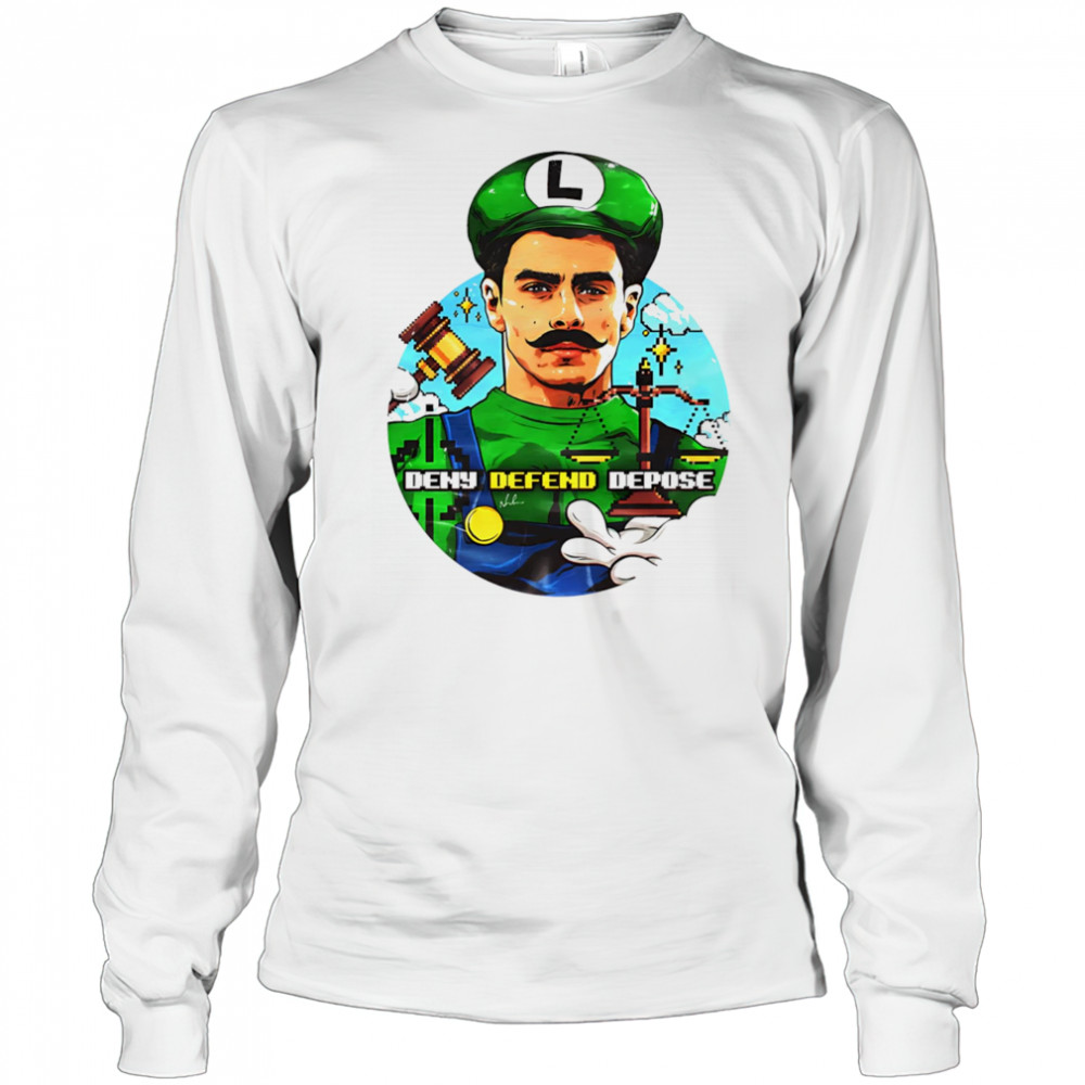 Deny Defend Depose Luigi shirt Long Sleeved