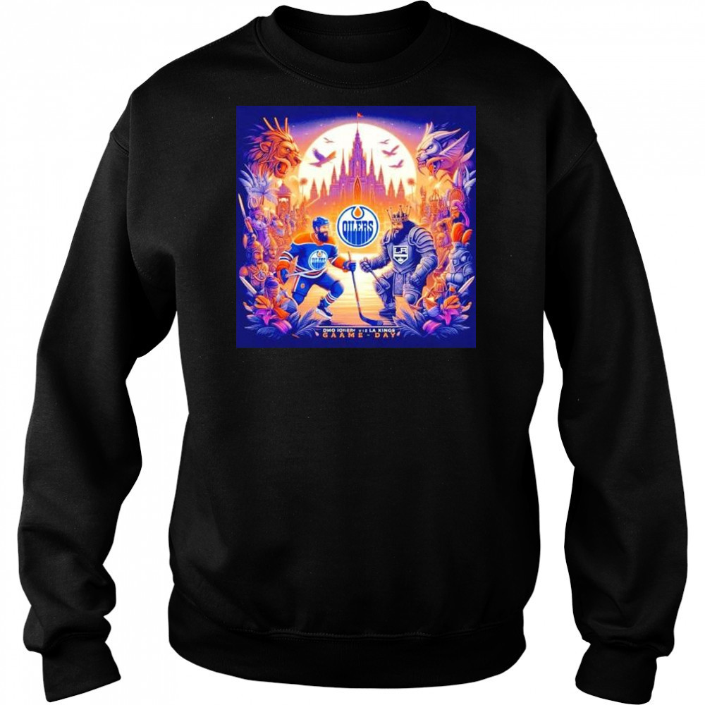 Edmonton Oilers vs Los Angeles Kings game day shirt Hoodie