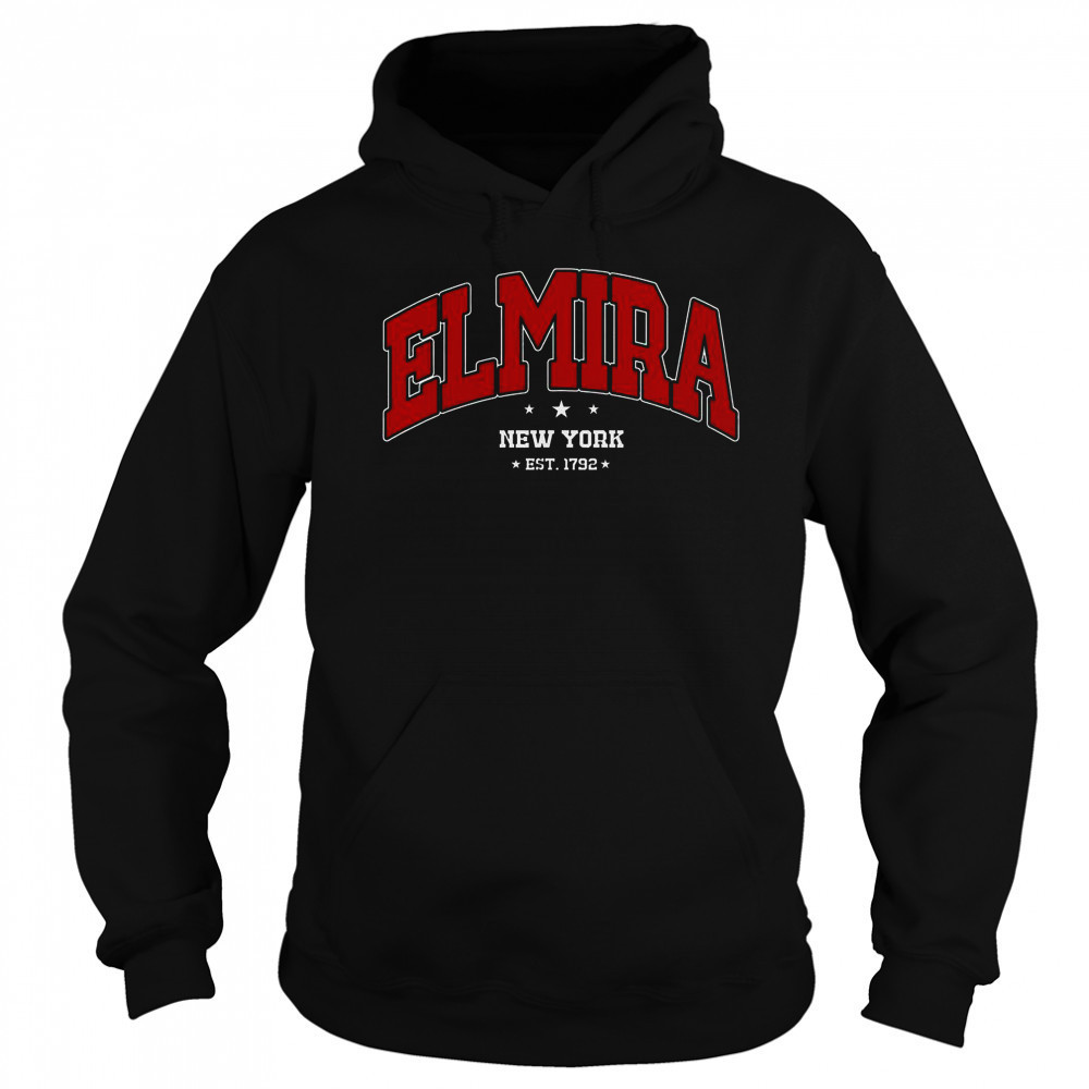 Elmira New York NY Souvenir College T-Shirt Sweatshirt