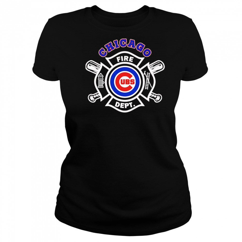 Fire dept Chicago Cubs baseball shirt Women's T-shirt