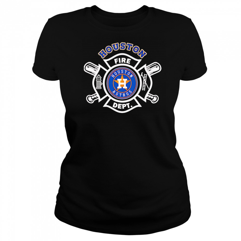 Fire dept Houston Astros baseball shirt Women's T-shirt