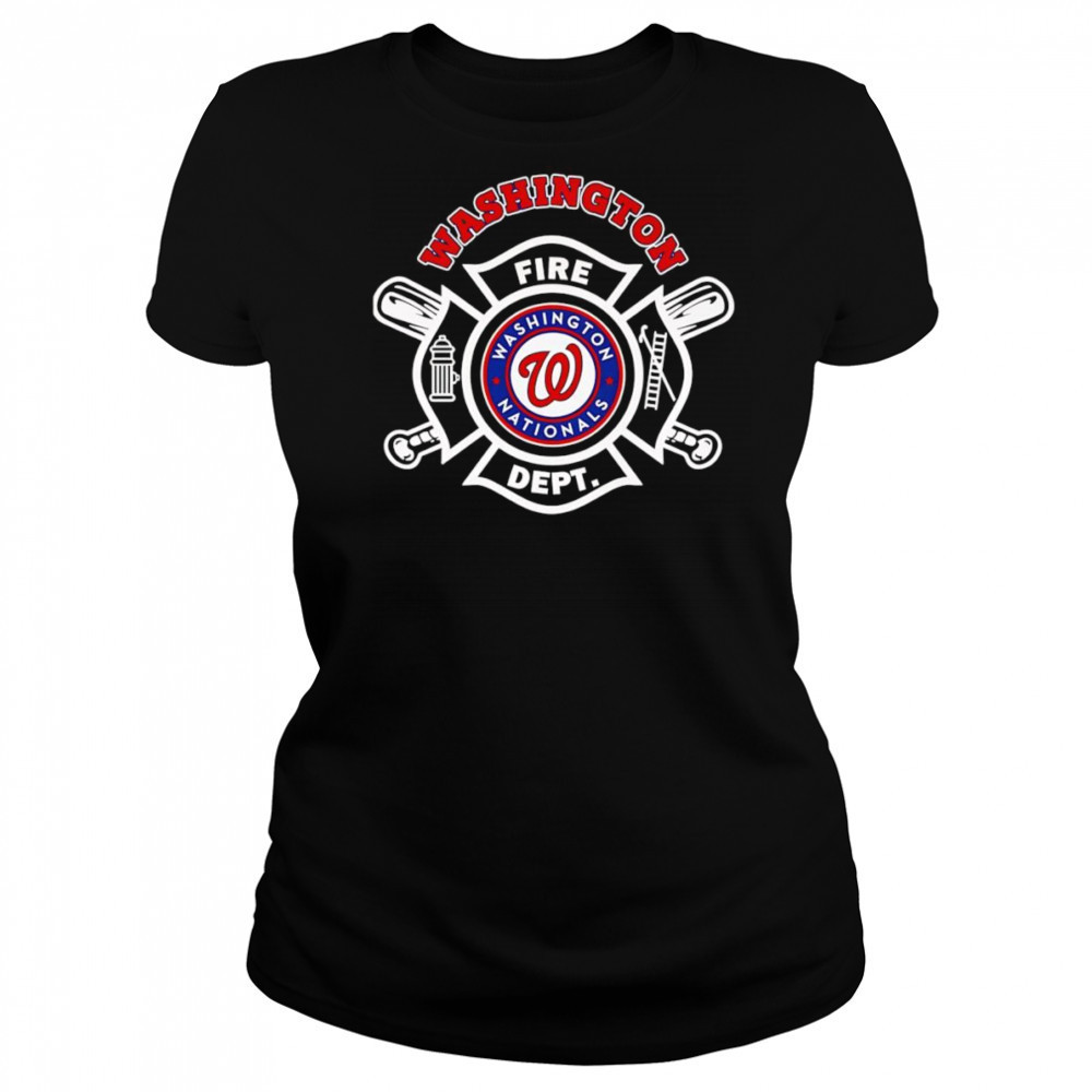 Fire dept Washington Nationals baseball shirt Women's T-shirt