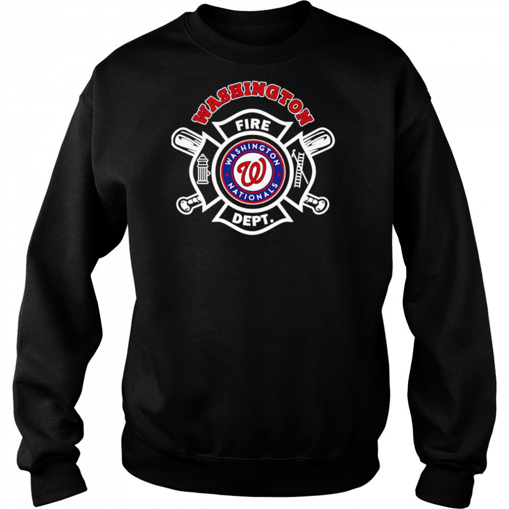 Fire dept Washington Nationals baseball shirt Hoodie