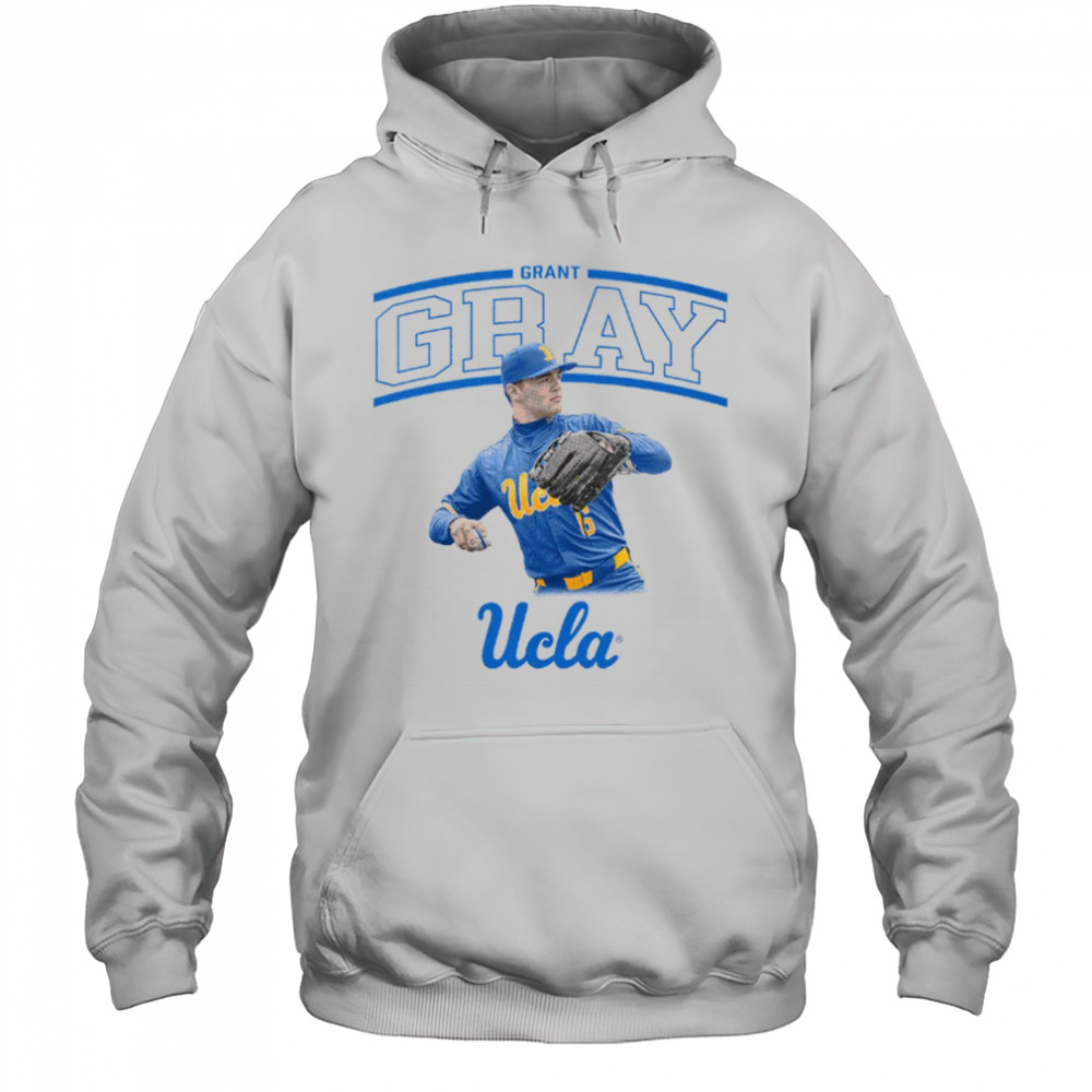 Grant Gray Illustrated UCLA Bruins Baseball NCAA Division I t-shirt Hoodie