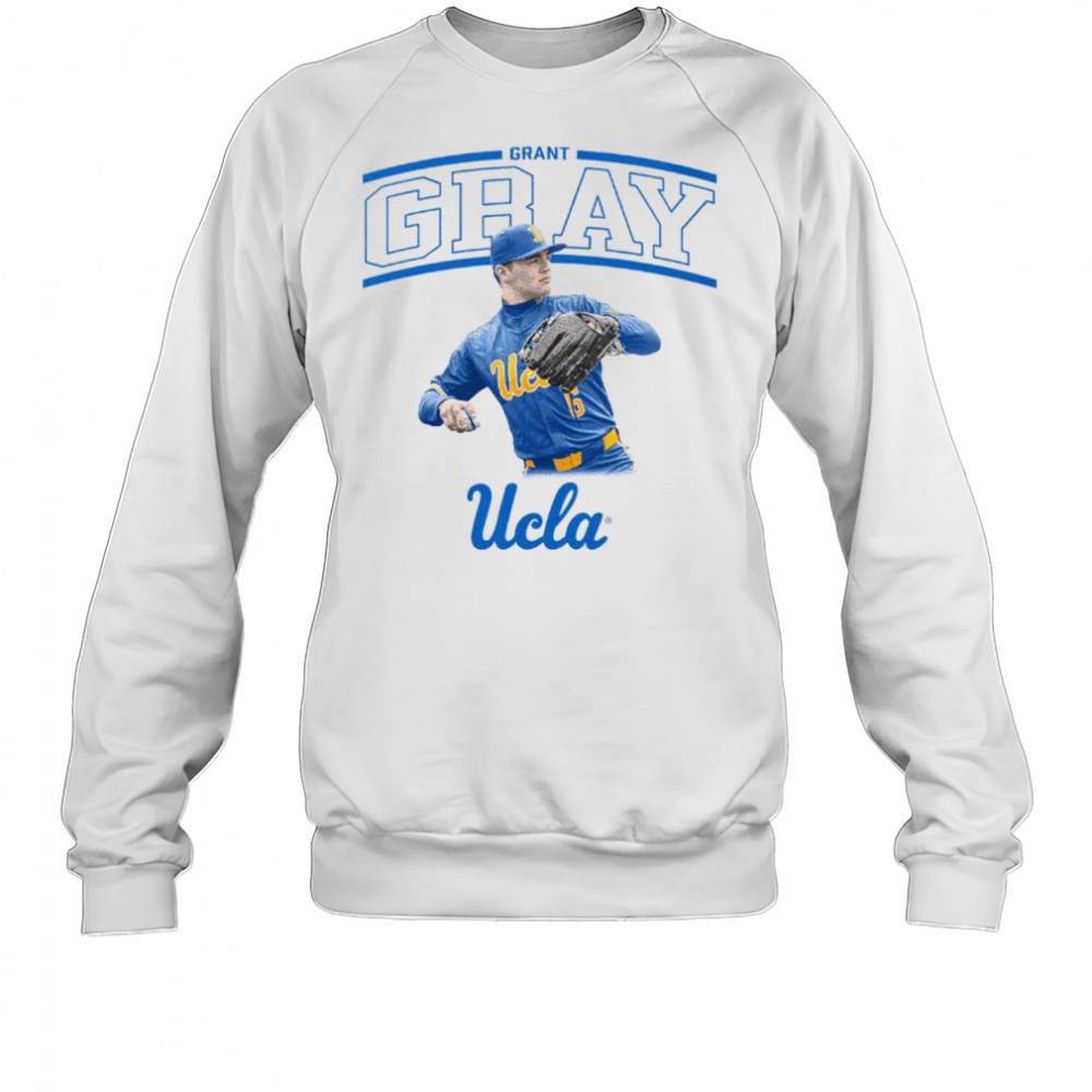 Grant Gray Illustrated UCLA Bruins Baseball NCAA Division I t-shirt Sweatshirt