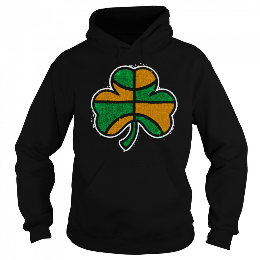 Green and gold basketball shamrock Boston shirt Sweatshirt