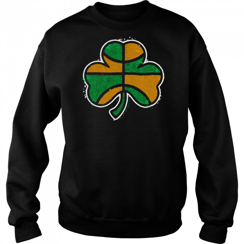 Green and gold basketball shamrock Boston shirt Hoodie