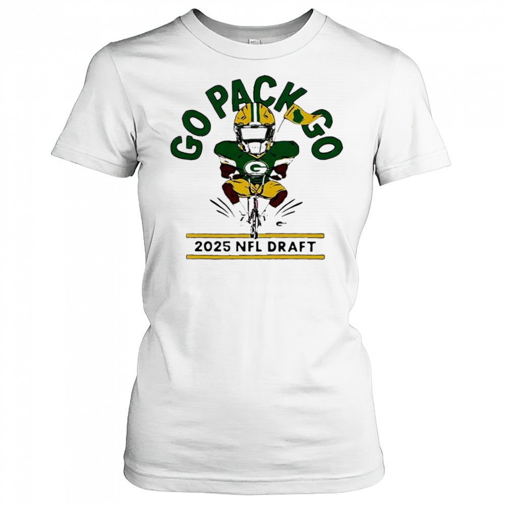 Green Bay Packers 2025 Nfl Draft Go Pack Go Here We Go Bike T-Shirt Women's T-shirt