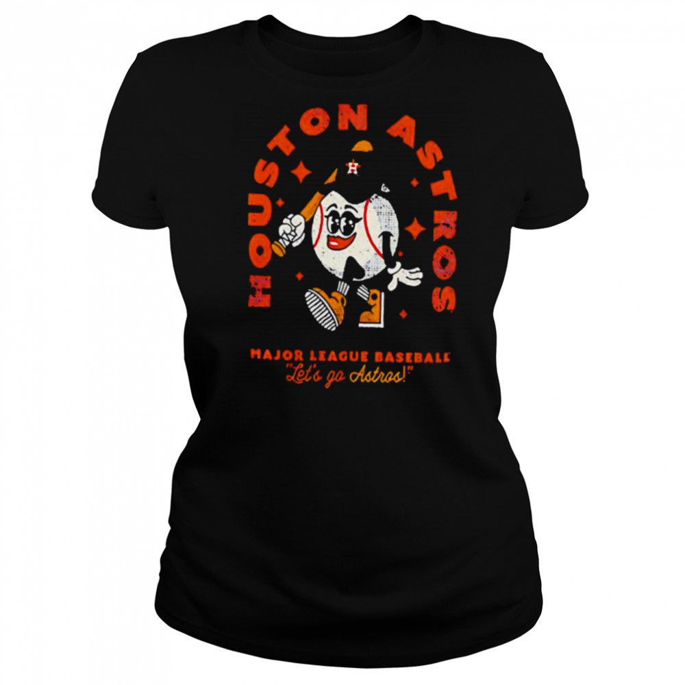 Houston Astros Oversized Throwback Character Major League Baseball shirt Women's T-shirt