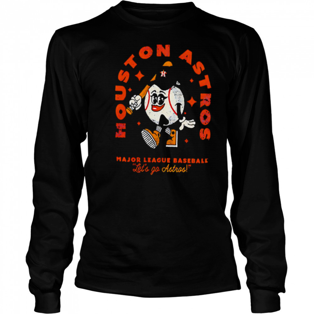 Houston Astros Oversized Throwback Character Major League Baseball shirt Long Sleeved
