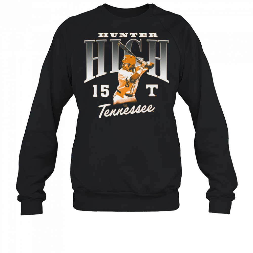 Hunter High 15 Tennessee Vols Baseball NCAA Division I Illustrated t-shirt Sweatshirt