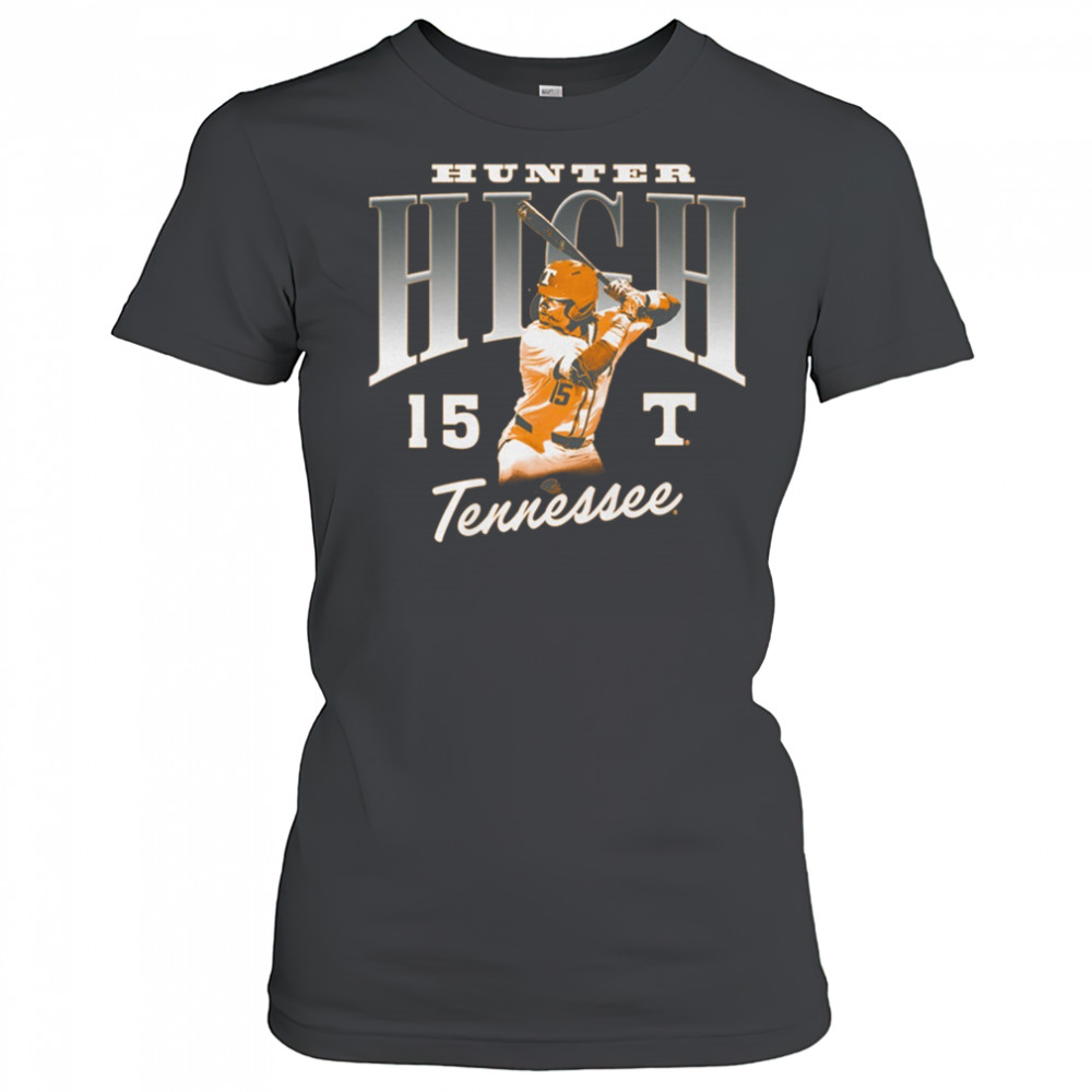 Hunter High 15 Tennessee Vols Baseball NCAA Division I Illustrated t-shirt Women's T-shirt