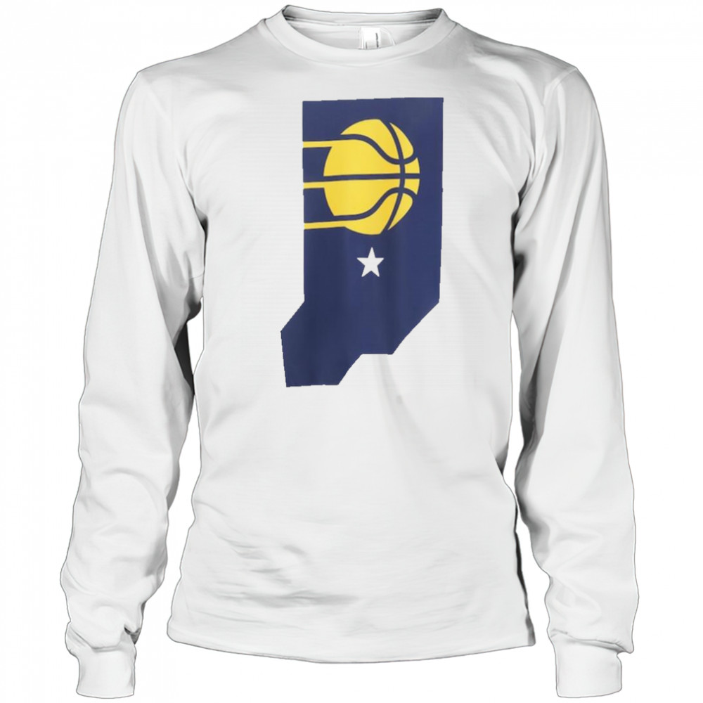 Indiana Pacers FISLL Burst T Shirt Long Sleeved