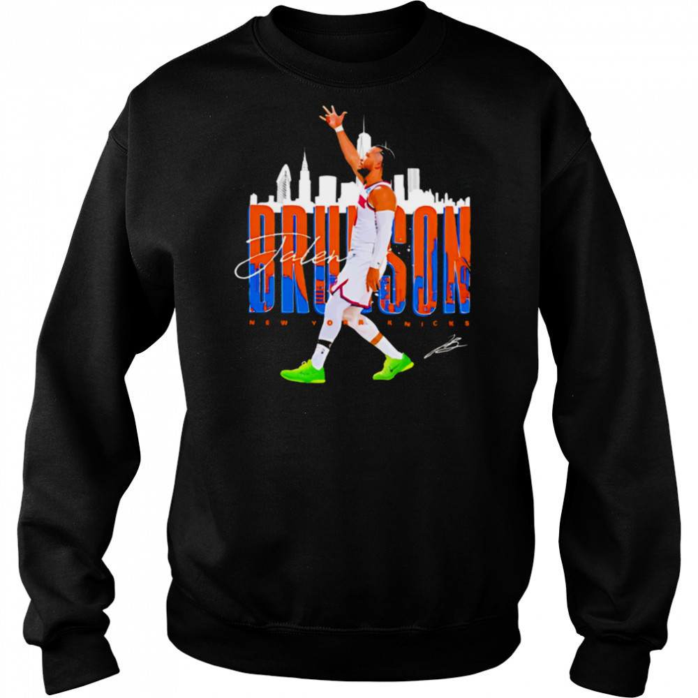 Jalen Brunson New York Knicks skyline shirt Hoodie
